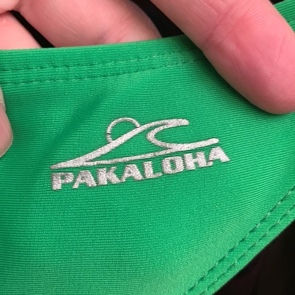 Pak Aloha Hawaii deluxe lined bikini bottom skimpy surf wear L Brazil neon green - Picture 4 of 11